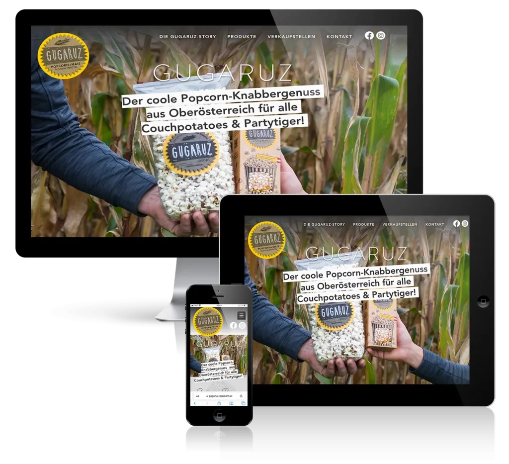 Webs Design Gugaruz Popcorn