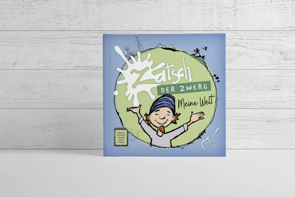 Ztsch der Zwerg – Meine Welt Illustrationen und Buchlayout von jographic.at